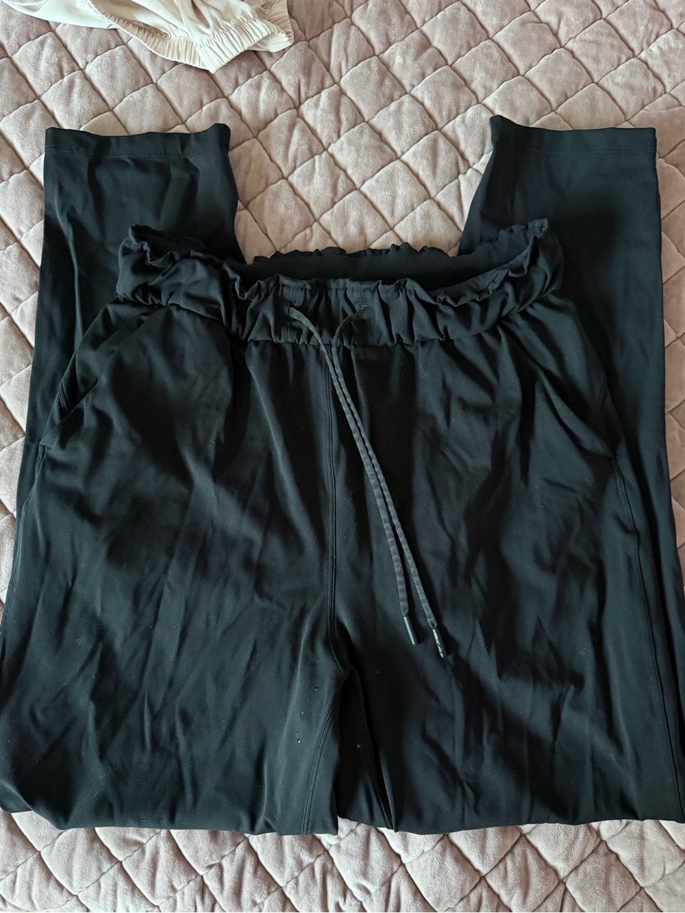 lululemon athletica Black Paperbag Waist Track Joggers